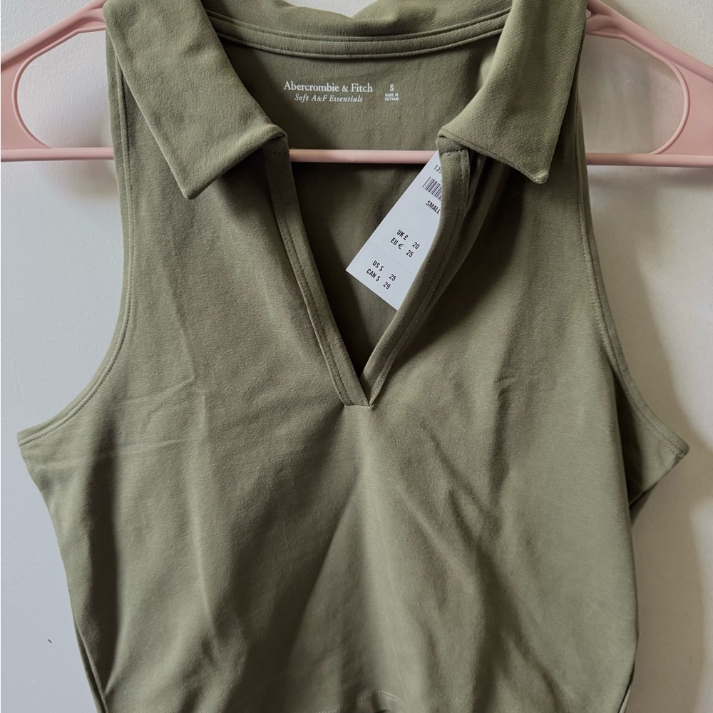 Abercrombie & Fitch Khaki Green Tank Top